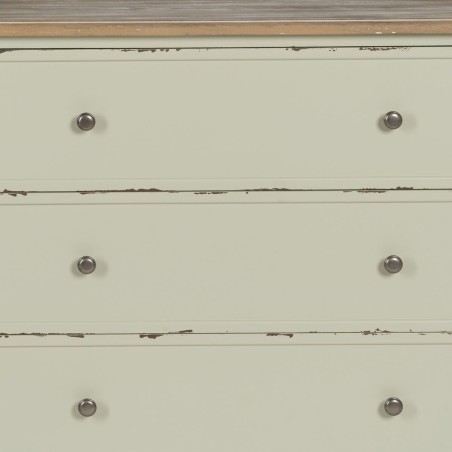 Chest of drawers Beige Natural Fir wood MDF Wood 90 X 42 X 85 CM