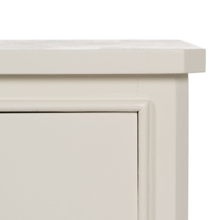 Nightstand White Pine MDF Wood 43 X 33 X 60 CM