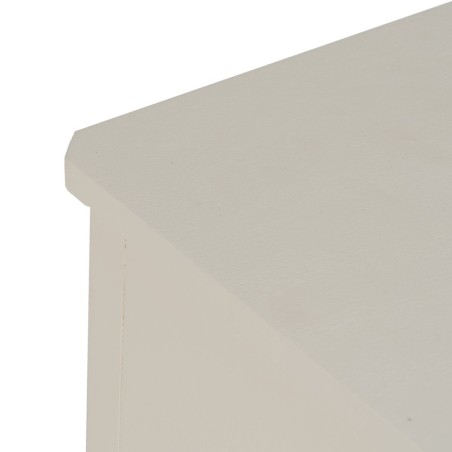 Nightstand White Pine MDF Wood 43 X 33 X 60 CM
