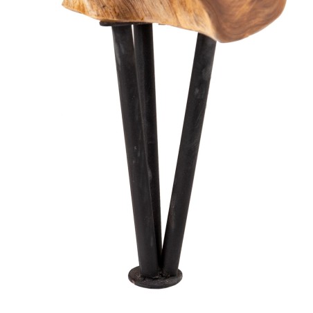 Centre Table Black Natural 80 x 80 x 45 cm