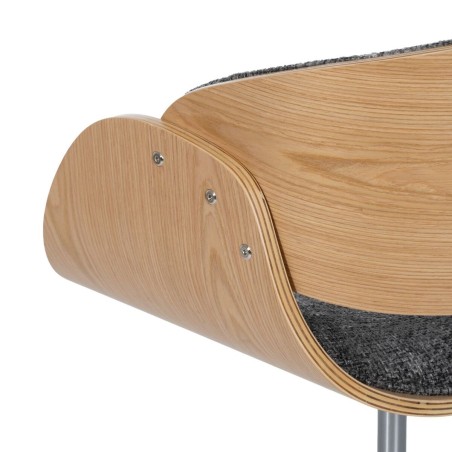 Office Chair Grey Natural 59 x 64 x 88 cm