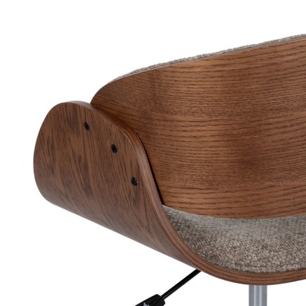 Office Chair Brown Black Beige 59 x 64 x 88 cm 2