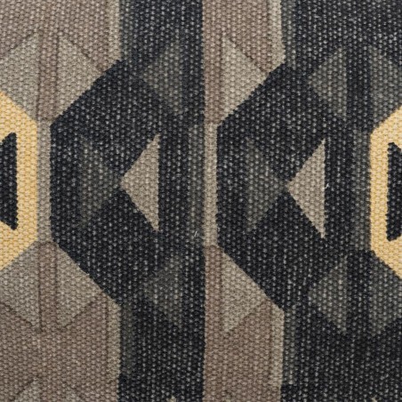 Leunstoel Zwart Taupe 70 x 84 x 86 cm