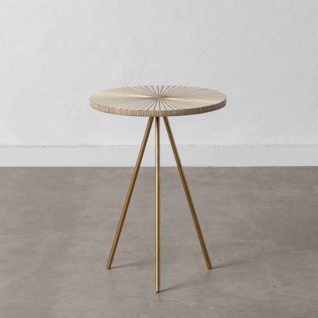 Bijzettafel Beige Gouden 38 x 38 x 50 cm