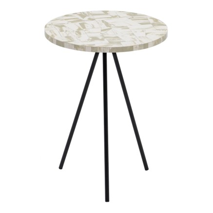 Table d'appoint Noir Beige 38 x 38 x 50 cm