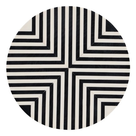 Side table White Black 38 x 38 x 50 cm 2