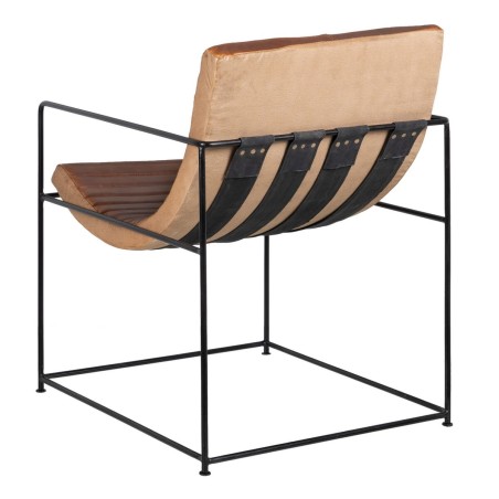 Leunstoel Bruin Zwart 58 x 68 x 75 cm