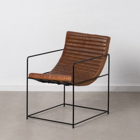 Leunstoel Bruin Zwart 58 x 68 x 75 cm