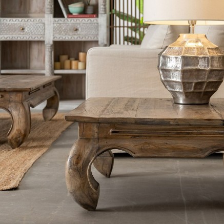 Table Basse Naturel 80 x 80 x 38 cm 2