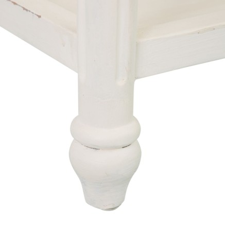 Mesa auxiliar Blanco 72 x 47 x 77 cm 2