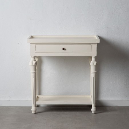Beistelltisch Weiß 72 x 47 x 77 cm