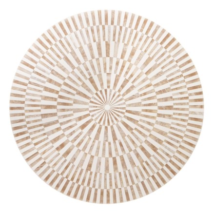 Tavolo aggiuntivo Bianco Dorato 91,4 x 91,4 x 74 cm 2