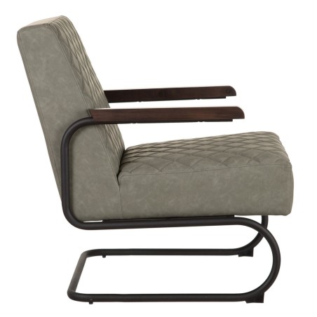 Leunstoel Zwart Groen 61 x 70 x 85 cm