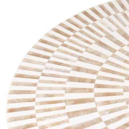 Side table White Golden 91,4 x 91,4 x 74 cm