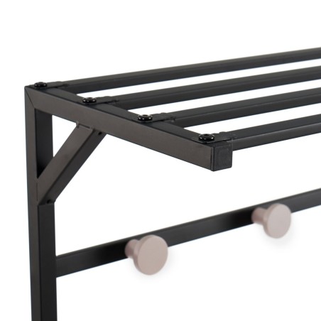 Perchero Negro Hierro 76,2 x 35 x 177,5 cm