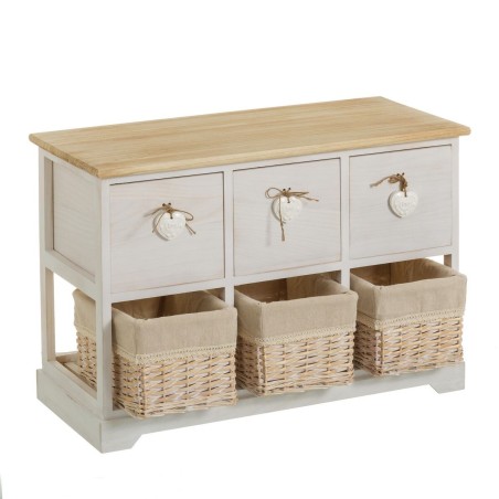 Ladenkast SWEET HEART Crème Natuurlijk 71 x 32 x 49 cm