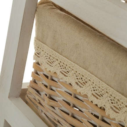 Cajonera SWEET HEART Crema Natural 40 x 29 x 73 cm 2