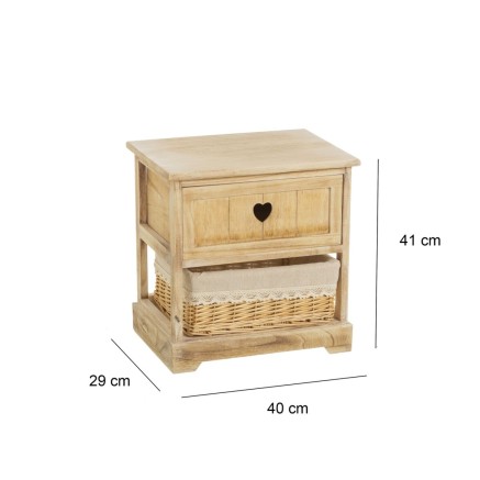 Chest of drawers COUNTRY Natural 40 x 29 x 41 cm 2