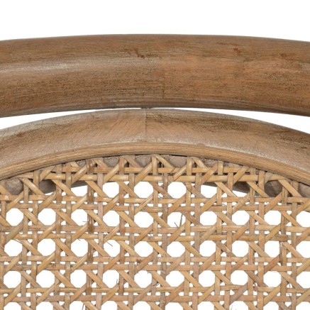Sedia da Sala da Pranzo Beige Naturale Legno d'albero della gomma Coto 2