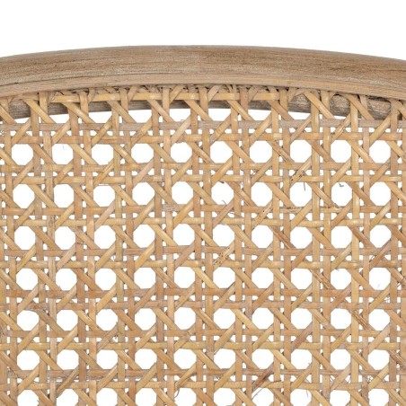 Esszimmerstuhl Beige natürlich Kautschukholz Baumwolle Polyester 41 x