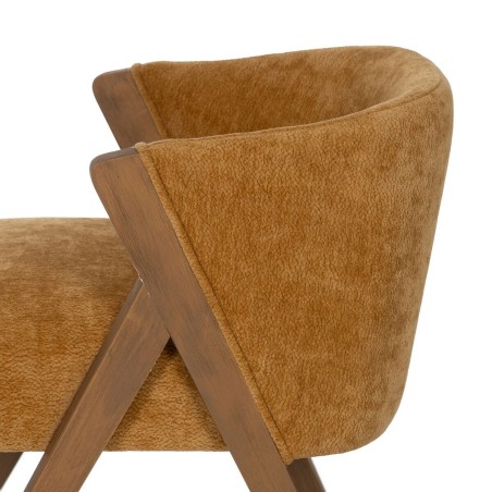 Chaise de Salle à Manger Polyester Bois Foam 58 x 59,5 x 68,5 cm