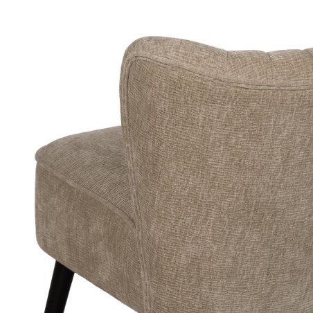 Poltrona Nero Dorato 58 x 70 x 74 cm