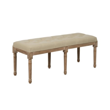 Kruk Beige Rubberwood 122 x 41 x 46 cm