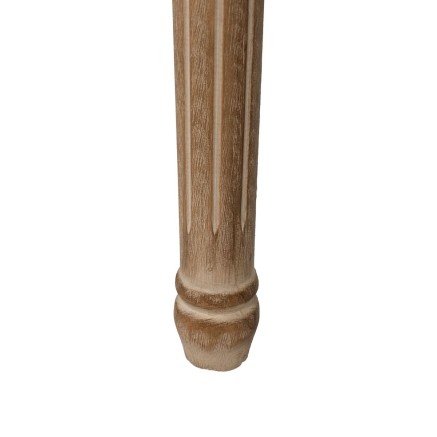 Panca Beige Legno d'albero della gomma 122 x 41 x 46 cm 2