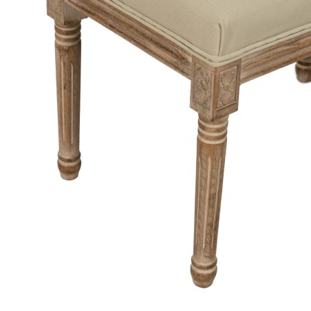 Kruk Beige Rubberwood 122 x 41 x 46 cm