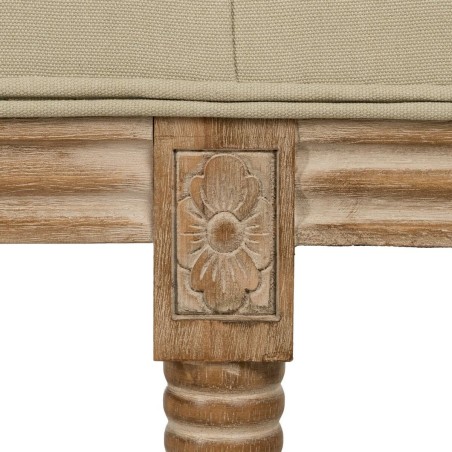 Kruk Beige Rubberwood 122 x 41 x 46 cm