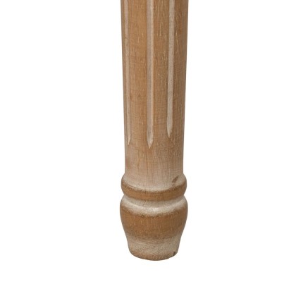 Hocker Beige Kautschukholz 65 x 41 x 48 cm 2