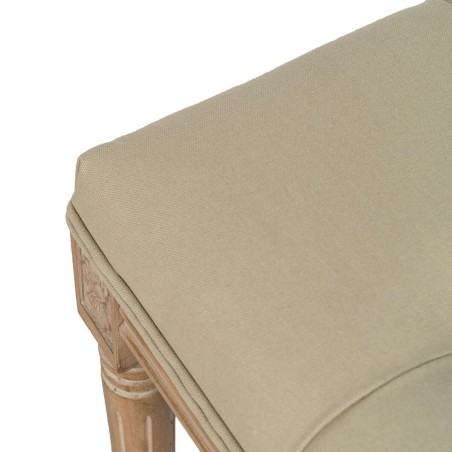 Banquette Beige Bois d'hévéa 65 x 41 x 48 cm