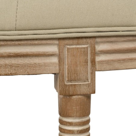 Hocker Beige Kautschukholz 125 x 45 x 48 cm