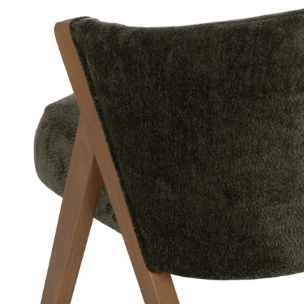 Chaise de Salle à Manger Polyester Bois Foam 58 x 59,5 x 68,5 cm 2