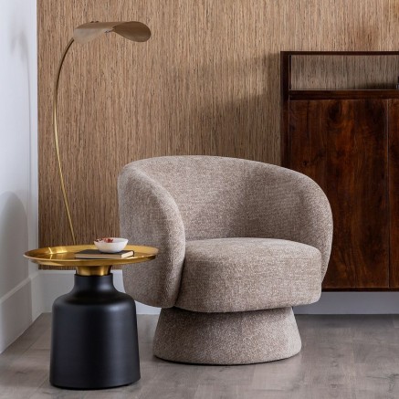 Mesa auxiliar Negro Dorado 45 x 45 x 55 cm 50 x 50 x 47,5 cm 2