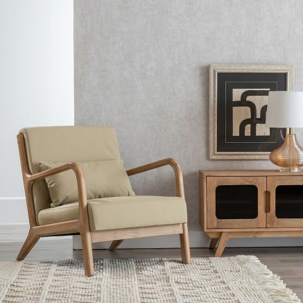 Poltrona Beige 66 x 85 x 74 cm 2