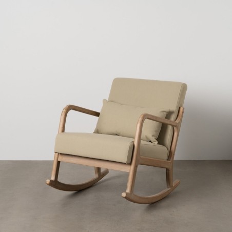 Fauteuil à Bascule Bois d'hévéa 66 x 88 x 80 cm