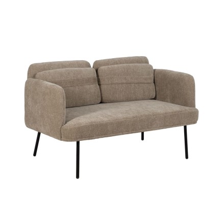 Canapé Noir Beige 127 x 72 x 73 cm