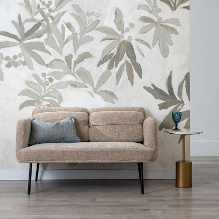 Canapé Noir Beige 127 x 72 x 73 cm 2