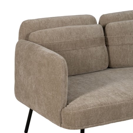 Sofa Schwarz Beige 127 x 72 x 73 cm