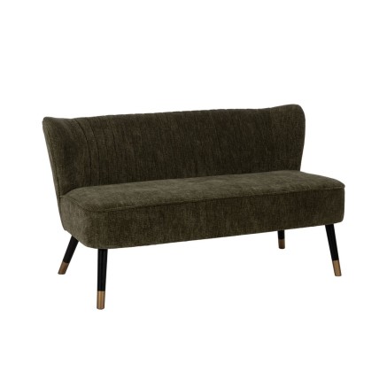 Sofa Zwart Groen Gouden 134 x 74 x 70 cm
