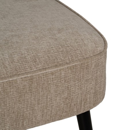 Sofa Zwart Beige Gouden 134 x 74 x 70 cm