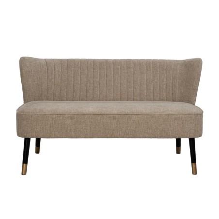 Sofa Zwart Beige Gouden 134 x 74 x 70 cm