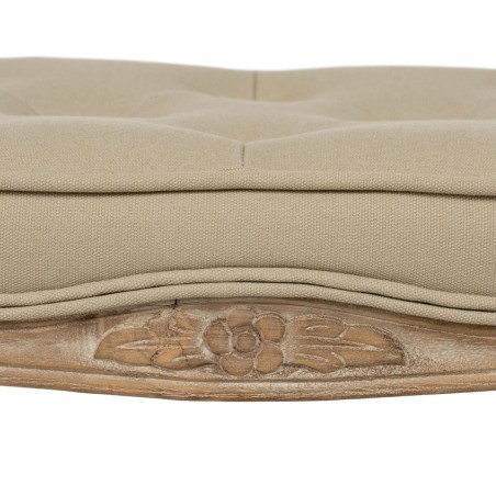 Hocker Beige Kautschukholz 50 x 47 x 36 cm