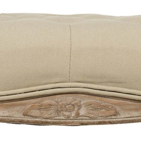 Bench Beige Rubber wood 110 x 47 x 36 cm