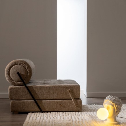 Divano Beige 89 x 101 x 71 cm 2