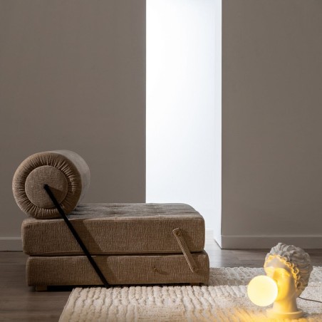 Sofa Beige 89 x 101 x 71 cm