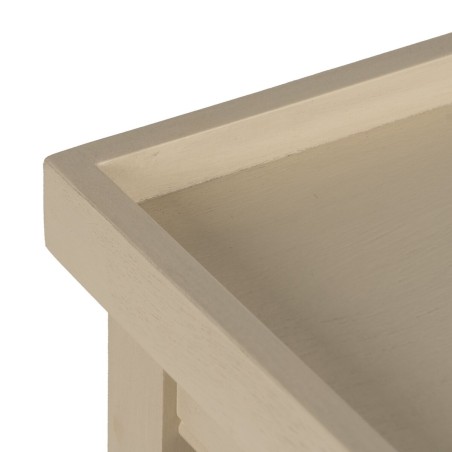 Hall Table with Drawers Cream 90 x 33 x 75 cm