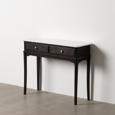 Aparador MODS Blanco Negro Madera MDF 90 x 33 x 76 cm