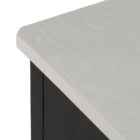Credenza MODS Bianco Nero Legno MDF 90 x 33 x 76 cm